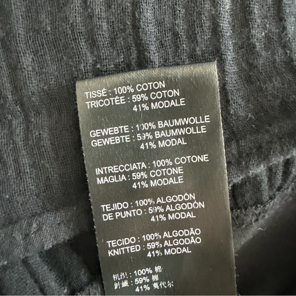 Anthropologie Daily Practice Tiered Ruffle Mini Dress Black Size‎ XS Beach Comfy - Picture 8 of 10